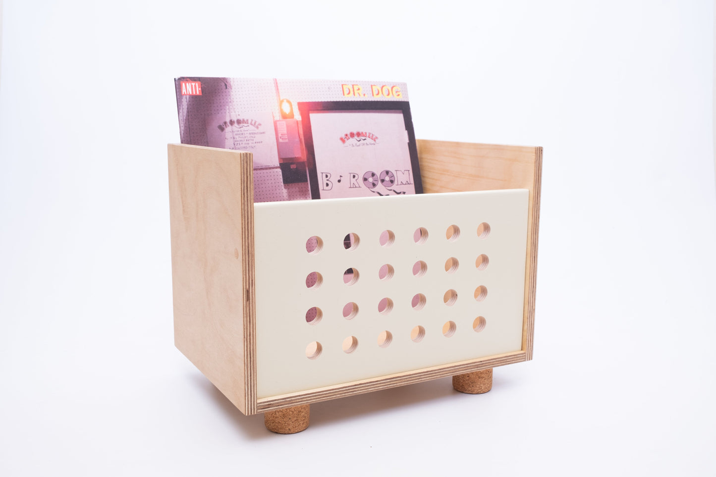 Vinyl record crate